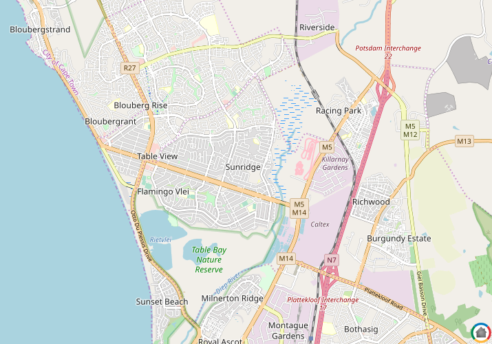 Map location of Sunridge